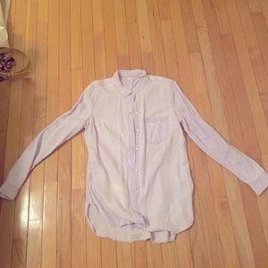 Lavender button down shirt